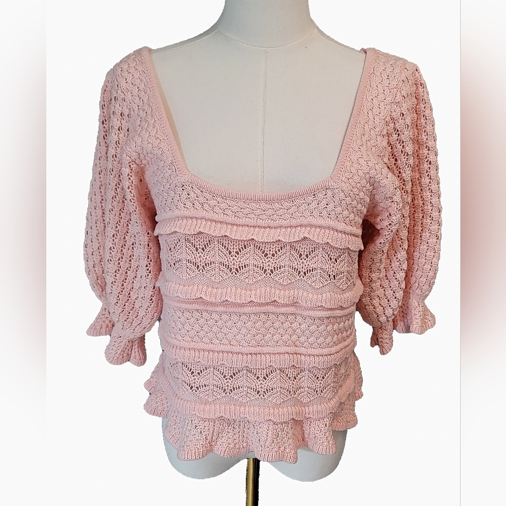 BiBi Light Pink Knit Women's Sweater